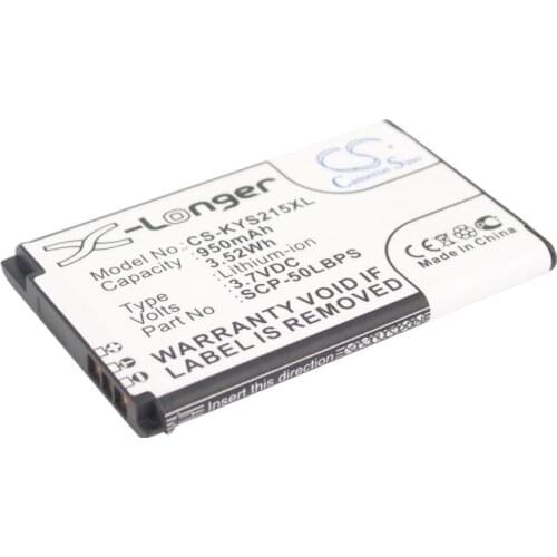 2021 Battery For Kyocera 5AAXBT062GEA C2150,Coast S2151,Kona S2150,Kona S2151,S2150,S2151 Kona 950mAh / 3.52Wh