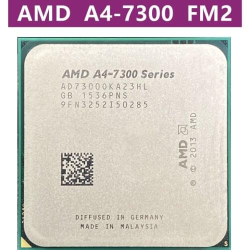 AMD A4-Series A4-7300 A4 7300 A4 7300B 3.8 GHz Dual-Core PROCESSEUR D'UNITÉ CENTRALE AD7300OKA23HL /AD730BOKA23HL PRISE FM2