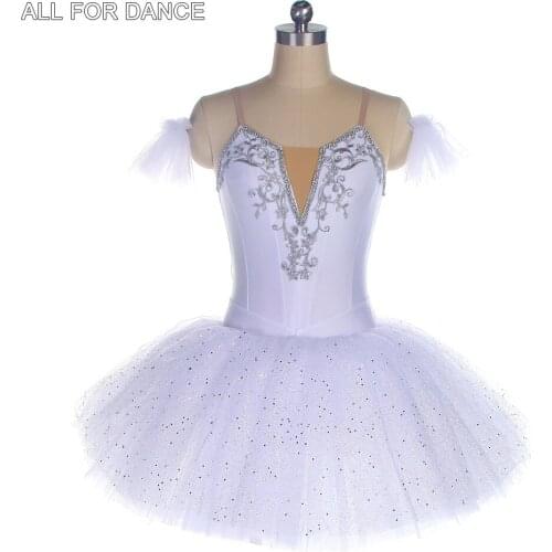 White Velvet Bodice Ballet Tutu with Wings for Girl & Women Pre-professional Ballet Tutu Bell-Shape Performance Ballet tutu