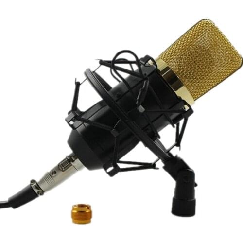 BM-700 5 Colors Professional Uni-directional Condenser Studio Sound Recording Microphone with Shock Mount and Anti-wind Foam Cap