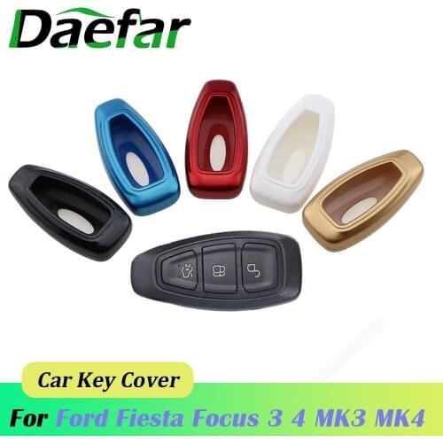 Car Key Cover Fit for Ford Fiesta Focus 3 4 MK3 MK4 ST Mondeo Ecosport Kuga Escape Car Remote Smart Key Case Fob