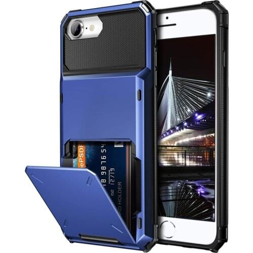 For iPhone 7 8 Plus 7plus 8plus Case Wallet Credit Card Holder ID Slot Pocket Phone Cover For iPhone 7 8 iPhone7 Coque Funda