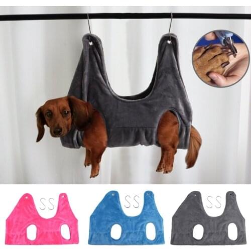 Dog Grooming Hammock Helper Cat Soft Hammocls Pets Beauty Nail trim Restraint Tools Puppy Trimming Bathing Bag #5