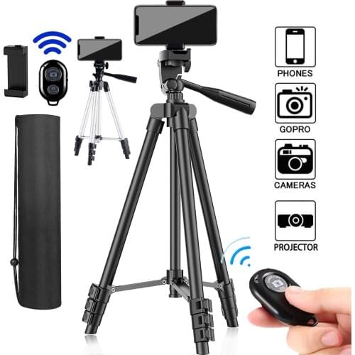 New Flexible tripod, extendable travel light stand remote control, suitable formobile phone to install camera Gopro Live Youtube