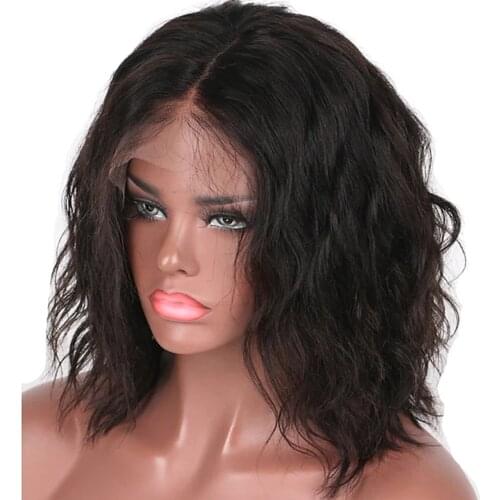 HD lace 13x6 lace front wig and gluless lace front is 13x4 lace front Remy Human Hair Wig 130% Density 8-16 inch with Baby Hair