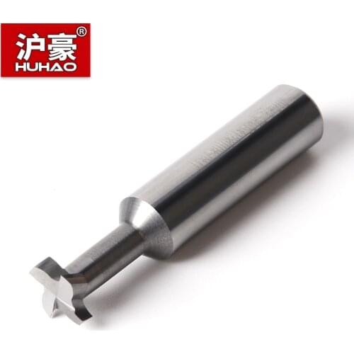 HUHAO T Type Grooving Milling Cutter 30° Helix Angle Overall Carbide Alloy Tungsten Steel Slotting Router Bits CNC Tool Endmill
