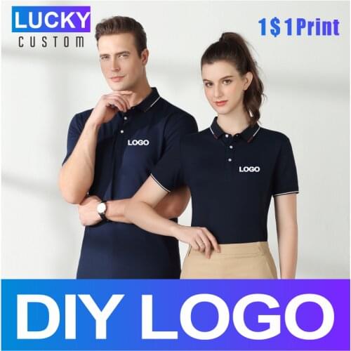 Summer Comfortable Breathable Short Sleeve Polo Shirt Custom Printed Embroidery Company Logo Fashion High Quality Top 4xl