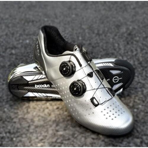 Boodun 2021 New Ultralight Mens Road Bike Shoes with Carbon Fiber Sole Breathable Cycling Cleats Shoes Road Bike Bicycle Shoes