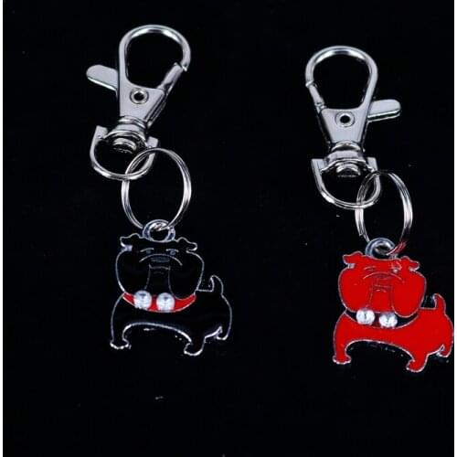 New Fashion Charm Dog keychain Pet Charm key chain Mini Key rings Charm Factory Price Handmade jewelry