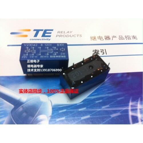 New and original V23042 B1201 B101 5V dual coil 10PIN 5V relay