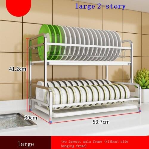 Cosas De Egouttoir Vaisselle Sink Organizer Stainless Steel Dish Cocina Cozinha Cuisine Mutfak Kitchen Storage Rack Holder