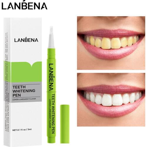 LANBENA Teeth Whitening Pen Cleaning Tooth Remove Plaque Stains Brightening Bleaching Whiten Teeth Oral Hygiene Stain Oral Clean