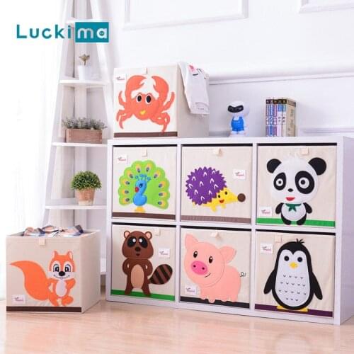 20 Styles Desktop Storage Box Foldable Cute Printing Waterproof Organizer Clothes Closet Sweater Toys Storage Basket Washable