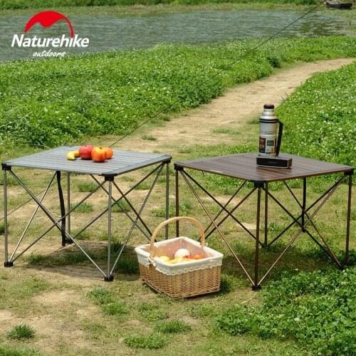 NatureHike 7075 Aluminum alloy Material Table Outdoor Folding Portable Desk For Camping BBQ Dining Picnic Travel