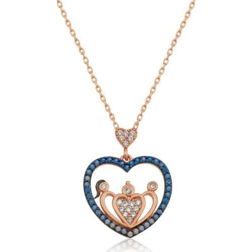 Tevuli 925 Sterling Silver Heart Family Women 'S Necklace