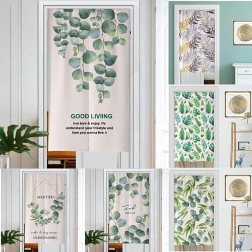Japanens Door Curtain Partition Curtion Kitchen Bathroom Bedroom Non Perforated Decorative Cloth Curtains