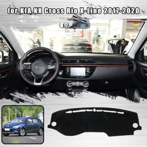 For KIA KX Cross Rio X-Line 2017-2020 Dashmat Dashboard Cover Dash Cover Mat Protective Carpet Styling