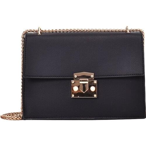 Womens Designer Handbag Lock Chain Brand Women Handbags Small Shoulder Bags Quality Crossbody Bags New Quality Leather