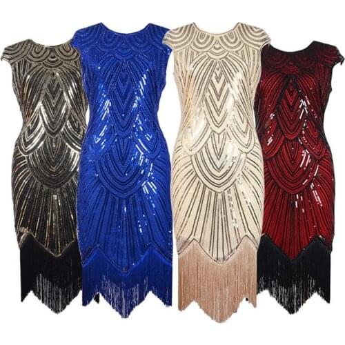 High quality Summer Women slim elastic sequins paillette beaded dress female sleeveless plus size sexy tassel party dress 3XL