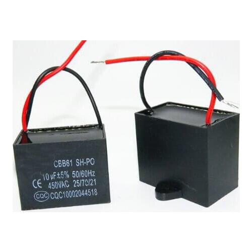 1PCS CBB61 AC450V 1.2uF Starting Capacitor Ceiling Fan Motor Running Capacitor