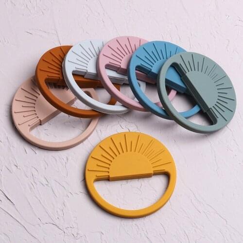 1Pcs Sun Silicone Teether Pendant Edible Silicone Bead Nipple Clip Food Grade Teether For Baby Nurse Accessories Free Shipping