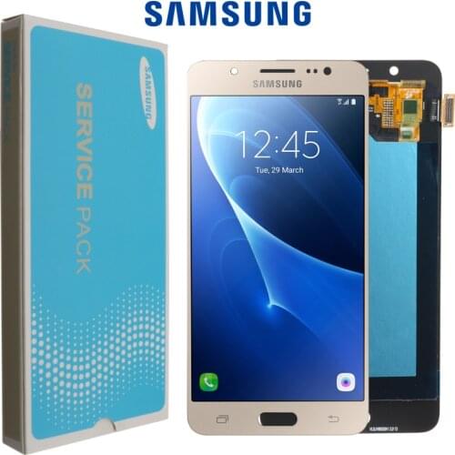 100% ORIGINAL 5.2'' Super AMOLED LCD for SAMSUNG Galaxy J5 2016 LCD Display J510 J510F J510FN J510M Touch Screen Digitizer