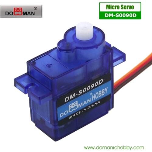 100pcs/lot DOMAN RC DM-S0090D-R 9g/0.08s/1.6kg micro servo 360 degree continuous rotation digital servo