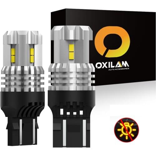 2Pcs W21/5W LED CANBUS Error Free WY21W W21W T20 7440 7443 LED Bulb Car Parking DRL Daytime Running Light Stop Brake Signal Lamp