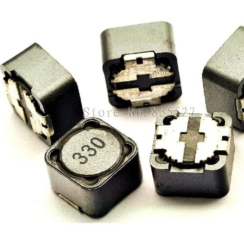 50PCS/LOT Shielded inductor 12 * 12 * 7 33UH SMD power inductors printing 330 CD127