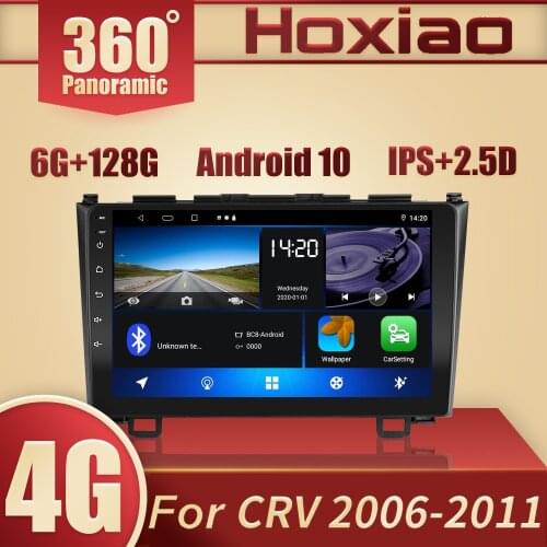 6G+128G Android 10 For Honda CR-V 3 RE crv 2006 - 2011 Car Radio Multimedia Video Player GPS RDS 2 din IPS 360 panoramic sunroof