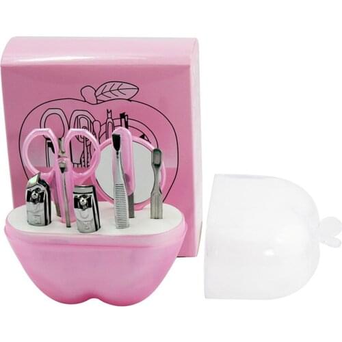 9 Pcs/Set Professional Nail Cuticle Clippers Pedicure Manicure Cleaner Nail Cutter Kit Ear Pick Case Tool Home Essential Gift