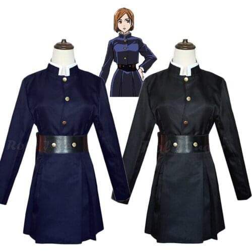Anime Jujutsu Kaisen Kugisaki Nobara Cosplay Costume Japanese Uniform Full Set Women Girls Halloween Clothes Wig S-2XL C79M53