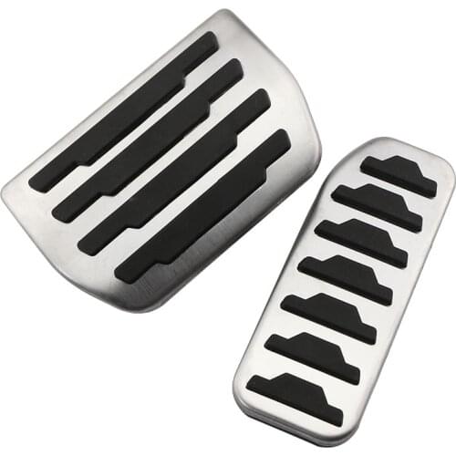 Carmilla Auto Accessories for Land Rover Discovery Sport Freelander 2 for Range Rover Evoque Car Fuel Pedal Brake Pedals Cover