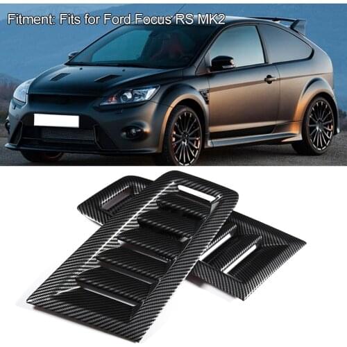 Car Bonnet Air Vent With Slots Cut Auto Modified Accessory Replacement Fits 4 Styles For Ford Focus RS MK2 Bonnet Vent