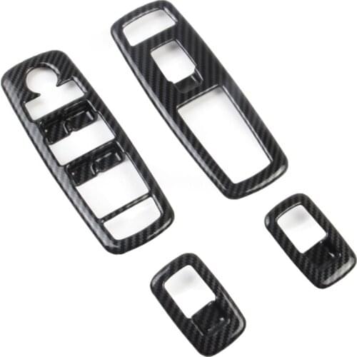 Car Carbon Fiber Window Lift Trim Switch Panel Cover Trim For Dodge Charger 2011-2020 Accessories