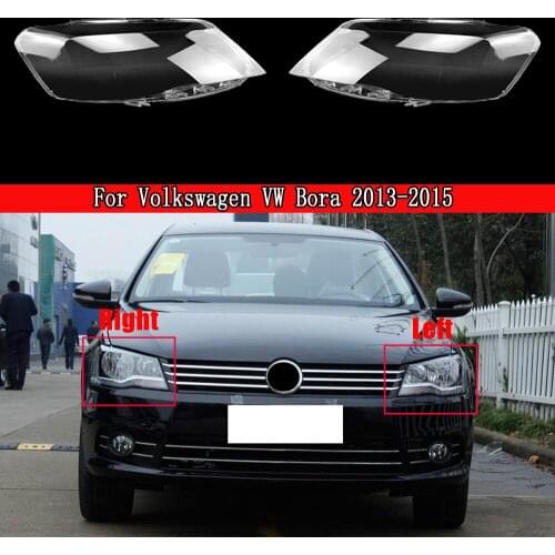 Car Left & Right Front Headlight Cover Waterproof Clear Headlight Lens Shell Cover Case For Volkswagen VW Bora 2013 2014 2015