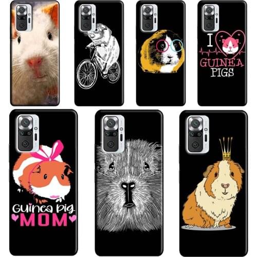 Funny Guinea Pig Phone Case For Xiaomi Redmi Note 10 8 9 Pro Note 8T 9S Coque For Redmi 9C 9T K40 7A 8A 9A