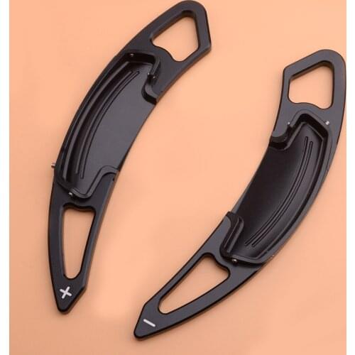 Black 2pcs/set Car Steering Wheel Shift Paddle Shifter Extension Aluminum Alloy fit for Honda Accord 2013-2016 2017 2018 2019