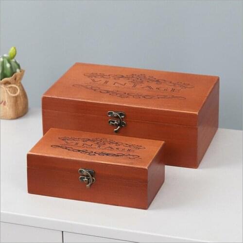 Wooden Cosmetic Storage box Wooden storage organizer Office Make up Storage case Stationery Collect Case