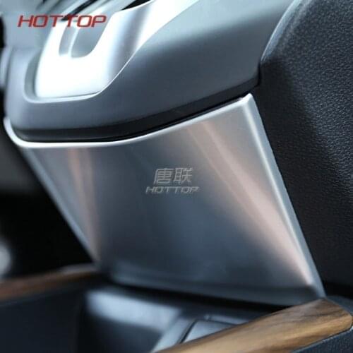 For HONDA CRV CR-V 2017 2018 ABS Chrome Carbon Fiber Paint Middle Console Gear Shift Knob Under Below Panel Cover