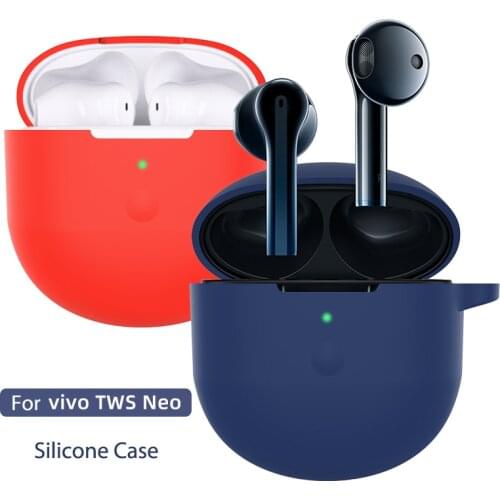 For VIVO TWS Neo Cases Earphone Cases With Hook Cover Wireless Bluetooth Charging Box Shockproof Protective Case For VIVO TWS