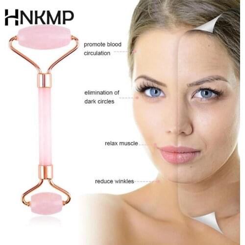 Double Headed Massage Gua Sha Jade Facial Roller Face Lift Up Skin Care SPA Tool
