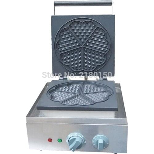 Electric Heart Shape Mould Waffle Maker Mini Plaid Cake Making Machine Furnace Heating Machine FY-215