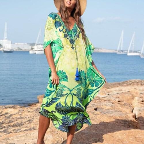 Cotton Long Beach Dress Robe de Plage Swimwear Women Cover ups Kaftan Beach Saida de Praia Beachwear Tunic Pareo Beach Cover up