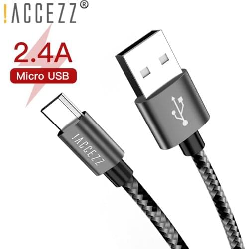 !ACCEZZ Micro USB Sync Charger Cable For Samsung Galaxy S7 S6 For Huawei Xiaomi Redmi 4X 4A Android Phone Fast Charging Cable 1M