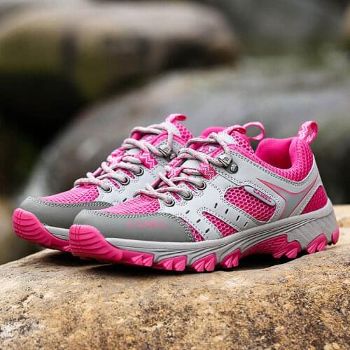 2021 Brand Summer Mesh Camping Shoes for Women Breathable Women Trekking Hiking Sneakers Unisex Lightweight Men Shoes Outdoor