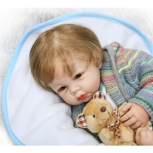 Bebes reborn NPK boy dolls 20"50cm soft silicone reborn baby dolls toys for children gift newborn Bebe alive doll