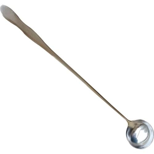 Stainless Steel 250mm Long Handle Spoon Candle Wax Mixing Stirring Spoon Soap Base Candle Making Tools Deep Wells