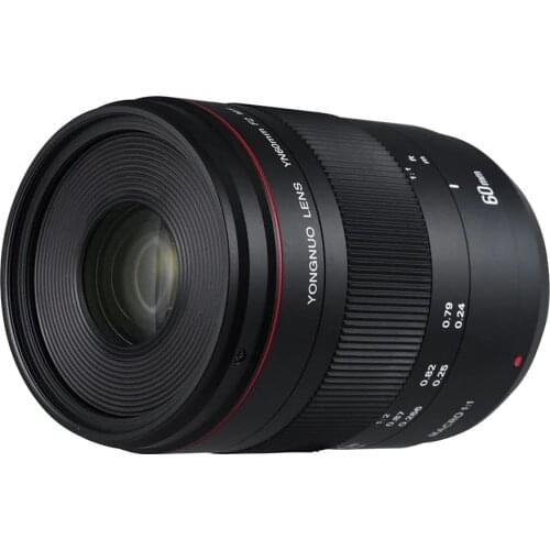 YONGNUO YN60mm F2 60mm F2.0 Macro Manual Focus Lens for Canon 1300D 650D 550D 80D 5DII Nikon D7200 D5500 D800 D90 DSLR Camera