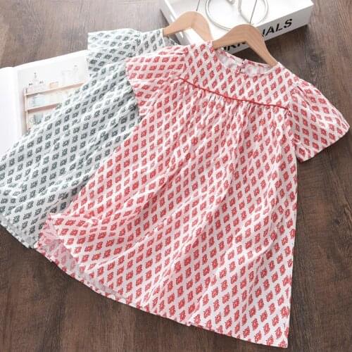 Melario Summer Baby Girl Dresses Toddler Children Clothes Short Sleeve Princess Brands Dresses for Kids Cotton Baby Girl Dress